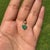 This heart shape solitaire pendant features a 1.45 carat emerald 14K yellow gold. The emerald measuring 7 x 8 mm in size...
