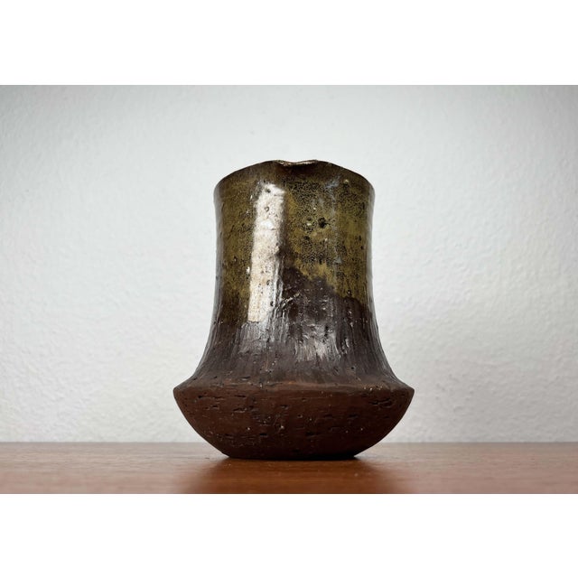 Mid-Century Modern Danish Studio Pottery Carafe Vase from Poul Havgaard, Faaborg, 1960s For Sale - Image 6 of 18