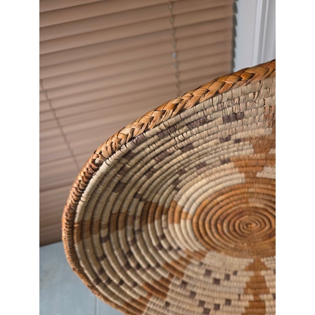 African Vintage Geometric Tray For Sale - Image 3 of 5