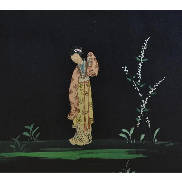 Mid-Century Chinoiserie Dining Table & Six Chairs by Umberto Mascagni, Set of 7 For Sale - Image 10 of 18