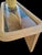 Vintage Gabriella Crespi Style Arched Pencil Reed Glass Top Mid Century Console Table For Sale - Image 10 of 11