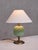 Metal Table Lamp in Brass & Glazed Ceramic by Bertil Brisborg for Nordiska Kompaniet, 1940s For Sale - Image 7 of 10