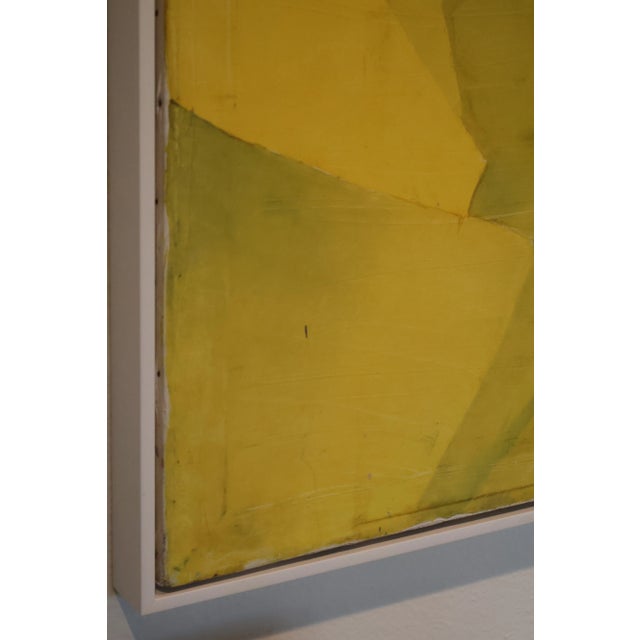 1960s 1960s Modernist Framed Abstract Oil Painting on Canvas For Sale - Image 5 of 5