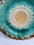 19th Century English Victorian Majolica Sunflower Plate For Sale - Image 4 of 5