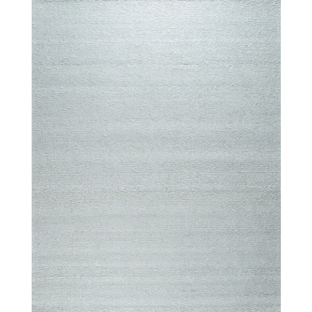 2020s 3x8 Fiona Rustic Kilim Ivory Open Solid Minimalist Flatweave Wool Carpet Rug For Sale - Image 5 of 11