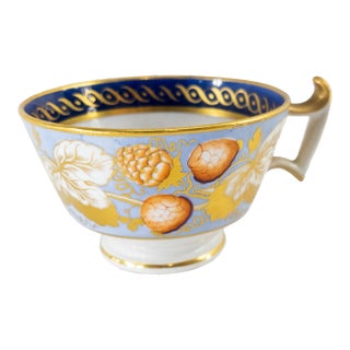 19th Century English Unusual Teacup With Strawberries For Sale