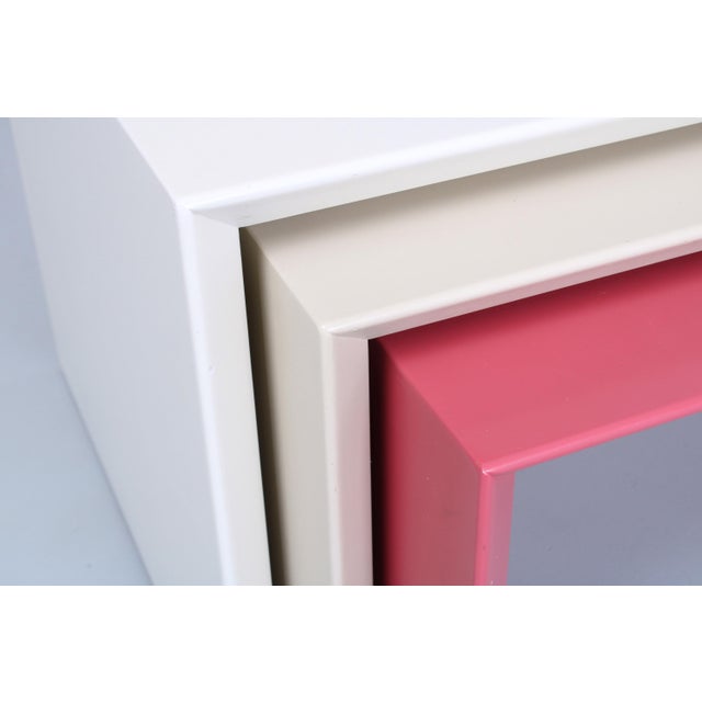 Leolux Postmodern Side Tables Model 514 attributed to Leolux, 1980s, Set of 3 For Sale - Image 4 of 15