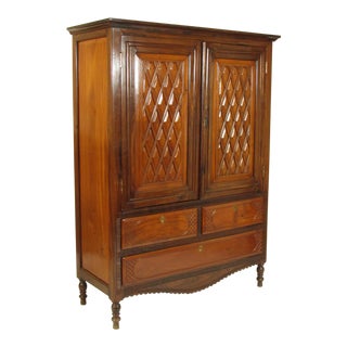 Anglo-Indian Rosewood Armoire For Sale