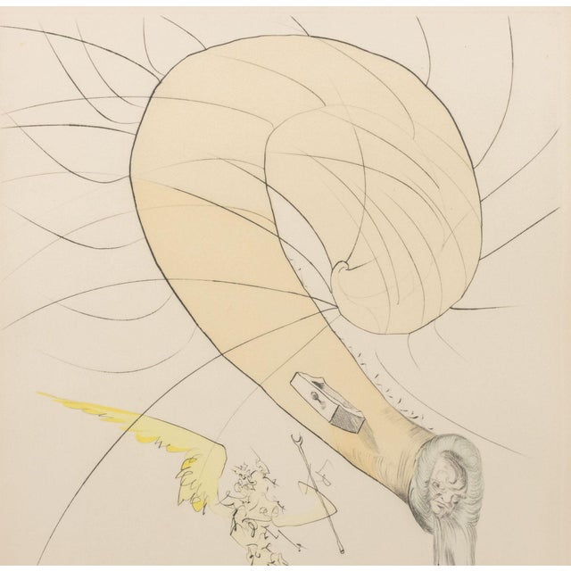 Contemporary Salvador Dali "Freud a Tete D'Escargot" Etching For Sale - Image 3 of 10