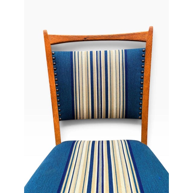 Set of Six Danish Oak Dining Chairs by Henning Kjærnulf For Sale - Image 10 of 12