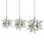 Worlds Away Matthew Izzo Home 20" Antique Mirror Moravian Star Pendant Light With Oxidized Metal Trim For Sale - Image 4 of 6