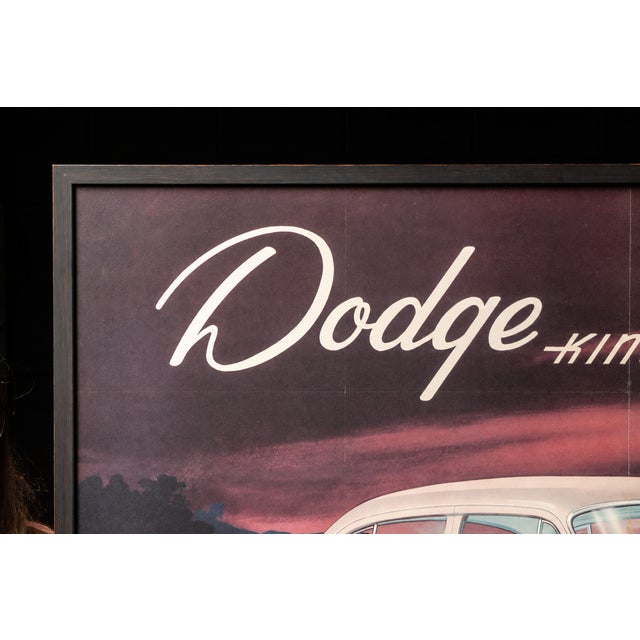 c. 1950s; Dodge Division, Chrysler Corporation - Detroit, MI Large-format Dodge Kingsway automotive advertising poster...