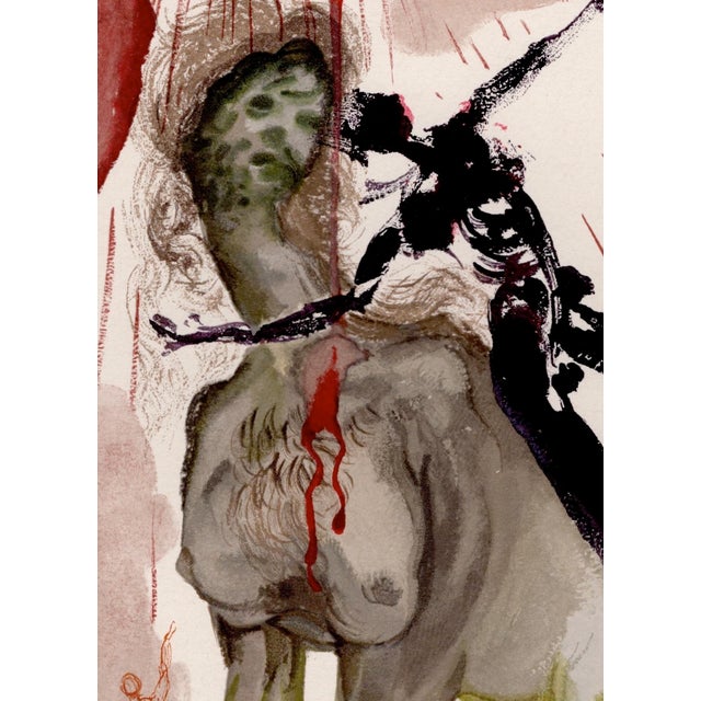 Salvador Dali, The Minotaur, 1964, Original Woodcut For Sale - Image 4 of 9