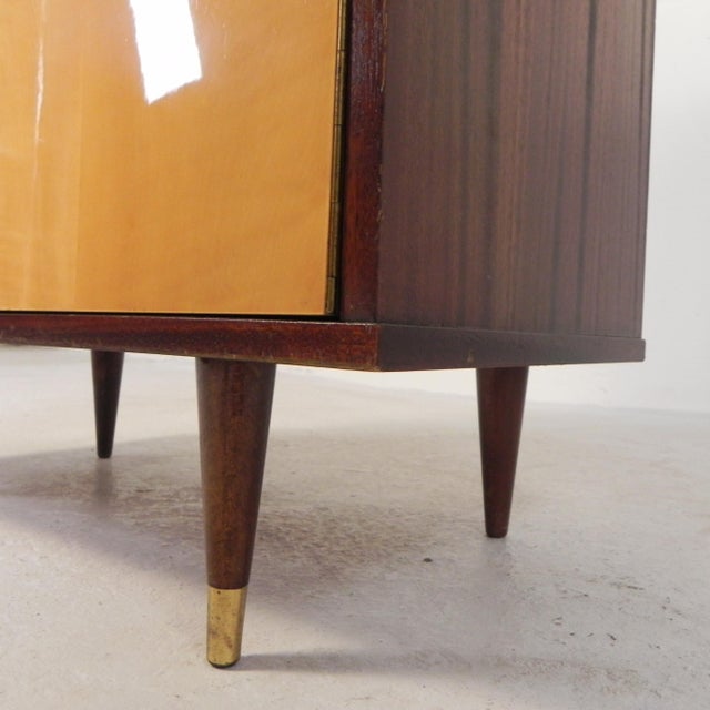 Space Age Display Cabinet with Glass Sliding Doors, Belgium, 1960s For Sale - Image 17 of 18