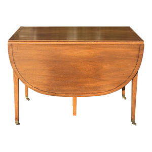 Antique American Federal Style Drop Leaf Gate Leg Dining Table