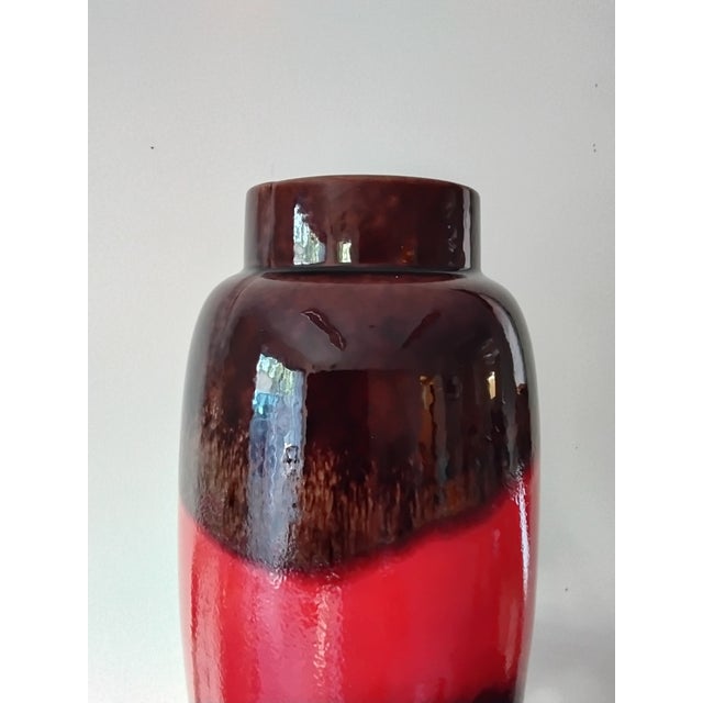 West German Fat Lava Vase from Scheurich, 1970s For Sale - Image 4 of 5