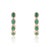 Not Yet Made - Made To Order 14k Gold 1.7ct Natural Emerald & Diamond Halo Art Deco Hoop Earrings- 2 Pieces For Sale - Image 5 of 18