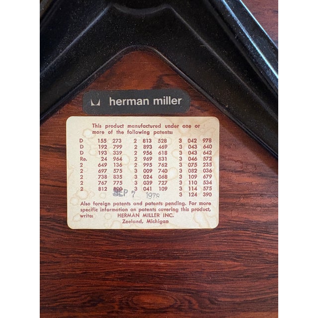 1970s Herman Miller Eames Chair and Ottoman For Sale - Image 11 of 11