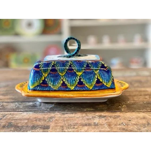 Collectible Majolica Butter Dish, B-61 For Sale In San Francisco - Image 6 of 6