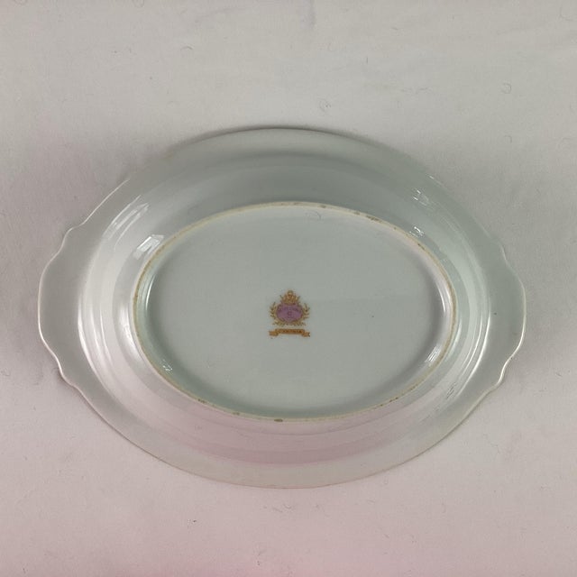 1940s Regal China “ Cynthia” Serving Bowl With Under Plate For Sale - Image 6 of 8