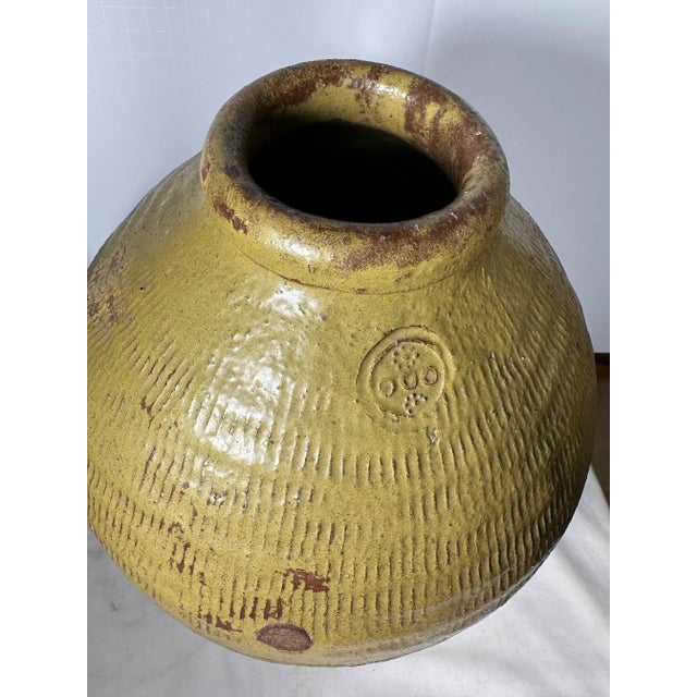 Olive Pair 19th Century Chinese Glazed Pickling Jars. For Sale - Image 8 of 11