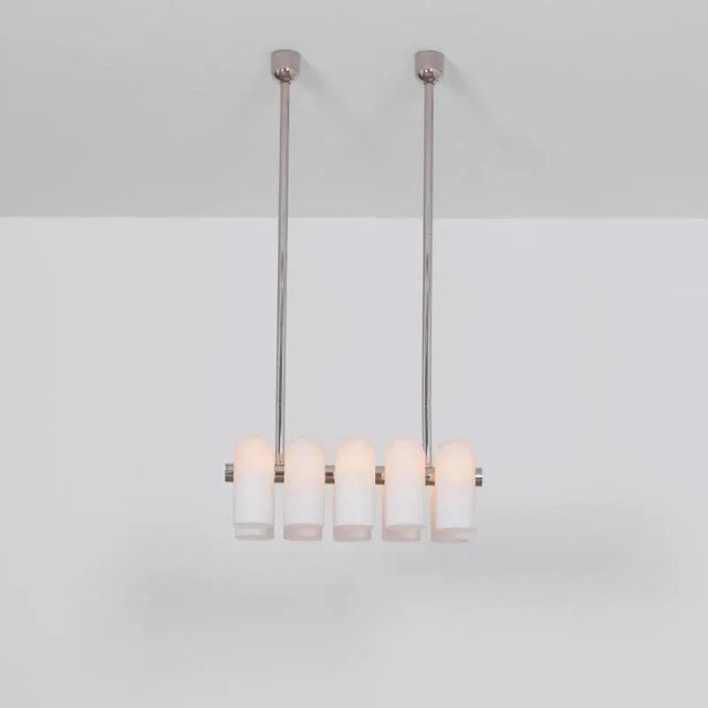 Odyssey Linear SM Black Chandelier by Schwung For Sale - Image 9 of 10