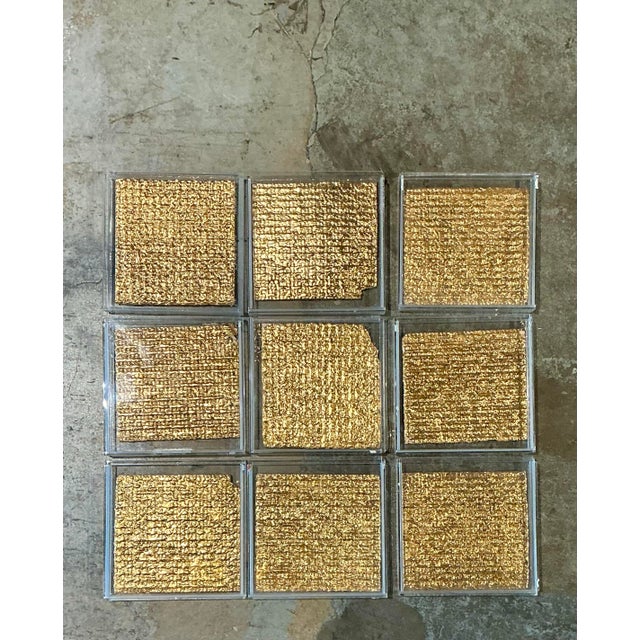 Vintage Signed Judi Harvest “Edible Icons” Gold Plated Matzoh - Set of 9 For Sale - Image 12 of 12