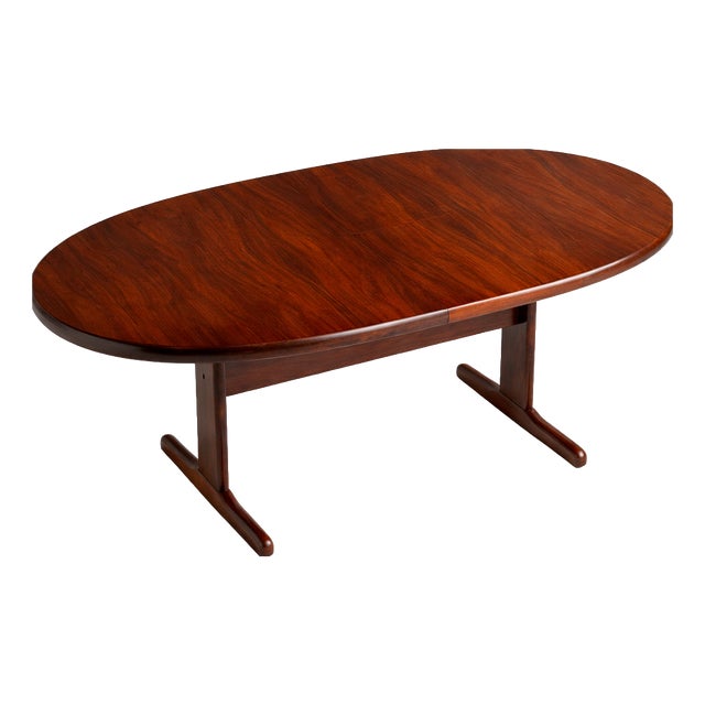 Mid-Century Modern Danish Rosewood Extending Dining Table by Skovby, 1980s For Sale