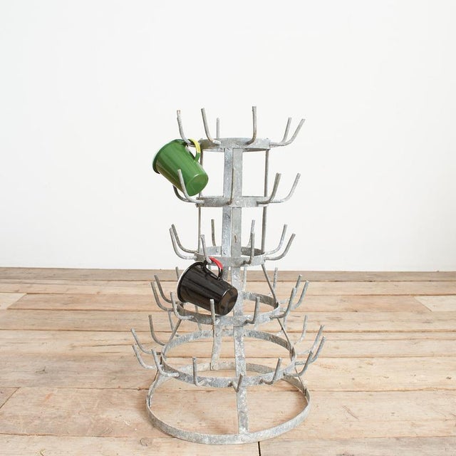 Silver Vintage French Bottle Drying Rack, 1960s For Sale - Image 8 of 8