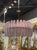Metal Modern Murano Glass Chandelier in Soft Lavender For Sale - Image 7 of 7