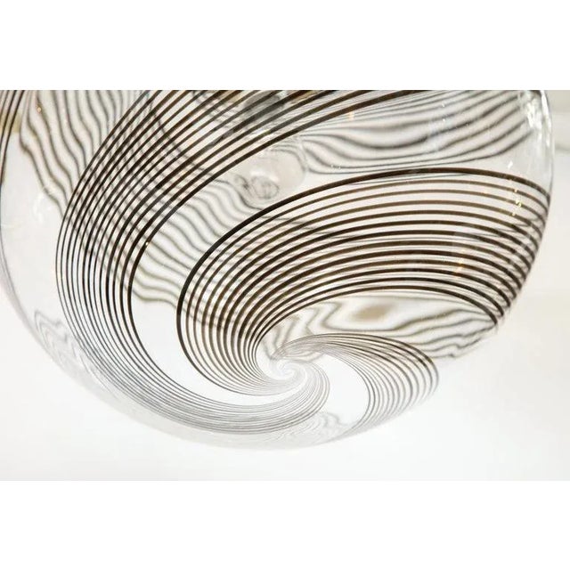 1960s 1960s Venini Glass & Brass Pendant For Sale - Image 5 of 12