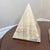 Alabaster Vintage 1970s Hand Carved Decorative Onyx Pyramids- a Pair For Sale - Image 8 of 10