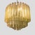 Green Olive Green Martellate Murano Glass Rod Pendant Light from Venini, 1960s For Sale - Image 8 of 11