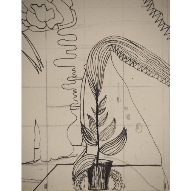 Jean-Claude Silbermann, Sneaky Signs: The Sea Animal, Original Ink Drawing For Sale - Image 5 of 6