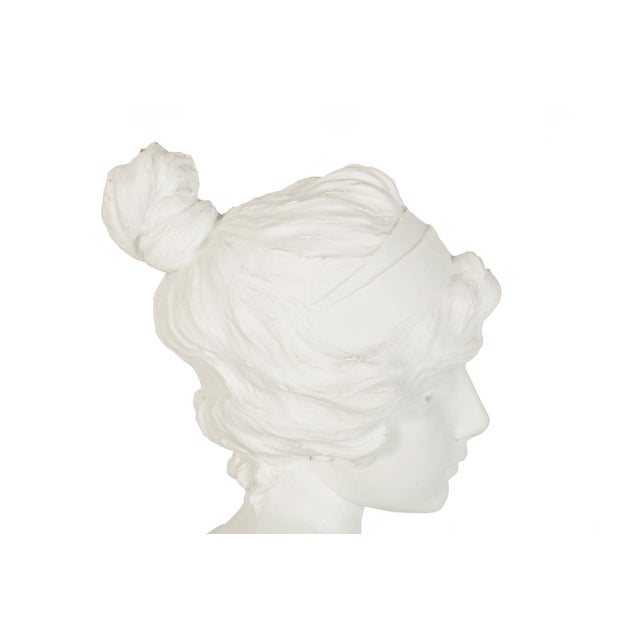 White French Parian Porcelain Bust of “Tanagra” After Emmanuel Villanis Ca. 1890 For Sale - Image 8 of 12