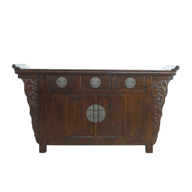 Late 19th Century Late 19th Century Antique Beijing Buffet Sideboard Altar For Sale - Image 5 of 11