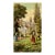Belle Epoque Watercolor of 18th-Century Courtiers Playing Shuttlecock Game For Sale