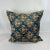 2010s Turkish Modern Blue Multicolor Velvet Silk Ikat Pillow Cover For Sale - Image 5 of 5