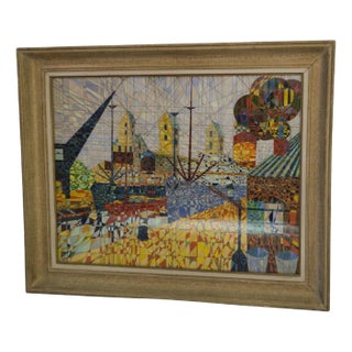 Yus, Cubist Style Composition, 1960s, Painting For Sale