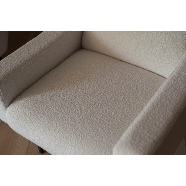 Mid Century Modern Bouclé French Club Lounge Chairs by Beka, 1950's For Sale In Monterey, CA - Image 6 of 14