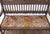 Late 19th Century English Jacobean Revival Carved Hall Bench With Vintage Turkish Kilim Upholstery For Sale - Image 4 of 4