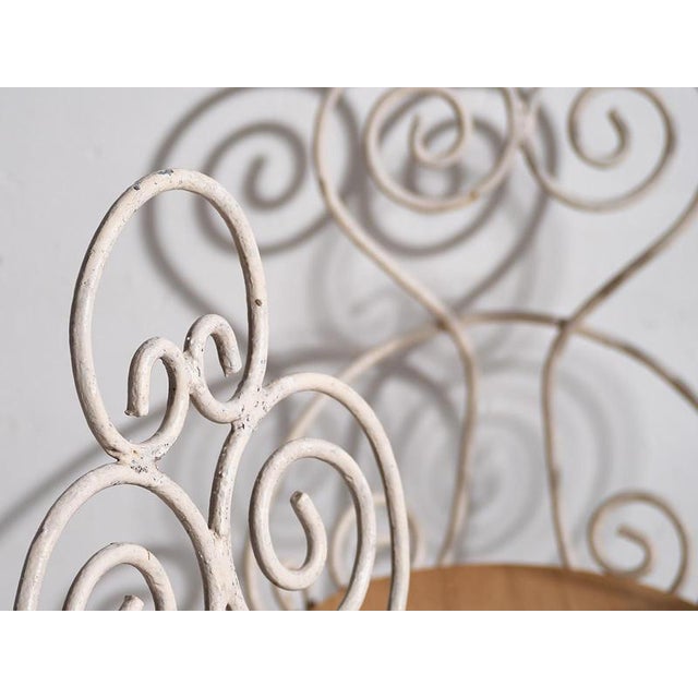 1920s Antique White Garden Chairs, 1920s, Set of 4 For Sale - Image 5 of 18