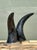 Vintage Natural Horns on Chrome Plinths - Set of 2 For Sale - Image 10 of 12