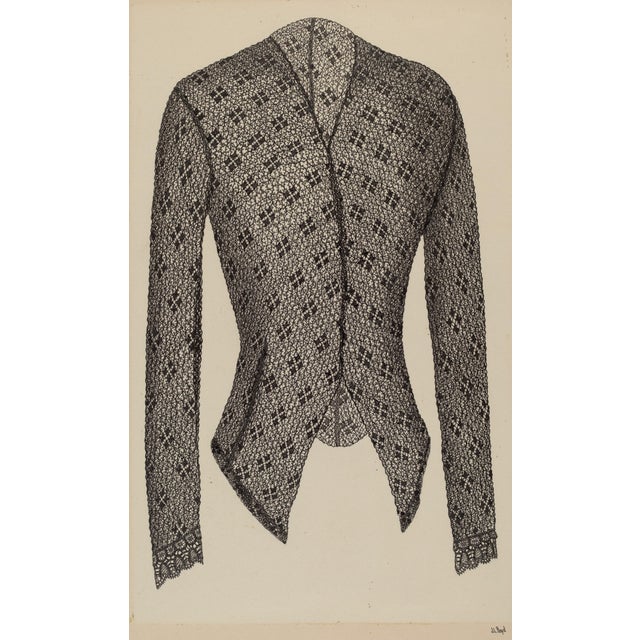 Contemporary Reproduction Print of Joseph L. Boyd Black Lace Jacket For Sale