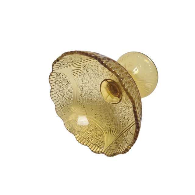 Glass Fruit Bowl on Stand from Ząbkowice Glassworks, 1970s For Sale - Image 7 of 16