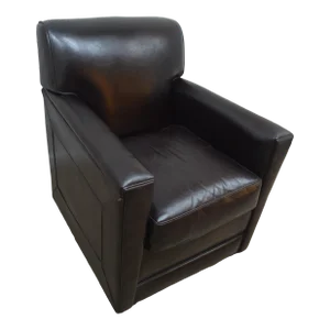 Stickley Leather Swivel Chair