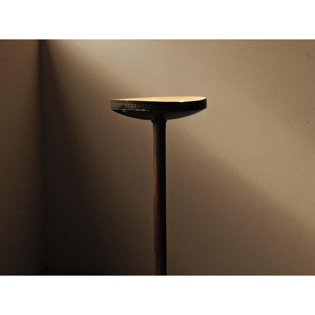 Mahogany and Metal Floor Lamp, 1930s For Sale - Image 13 of 18