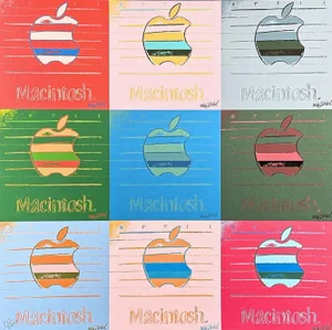 After Andy Warhol, 9x Apple, 1980s, Print