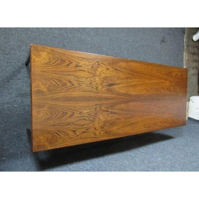 Wood Mid-Century Rosewood Coffee Table For Sale - Image 7 of 9