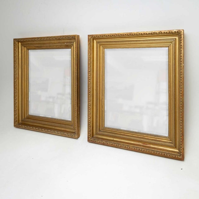 Gold Pair of neoclassical Wall Mirrors, early 19th Century For Sale - Image 8 of 13